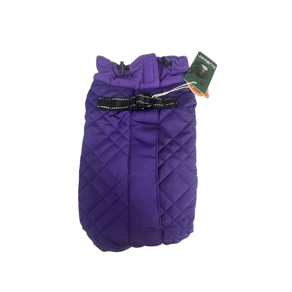 Kuoser Quilted Dog Winter Coat Purple‎ Small Adjustable Fit